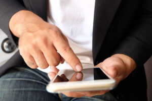 asian man hands using smart phone social media concept_1384 74